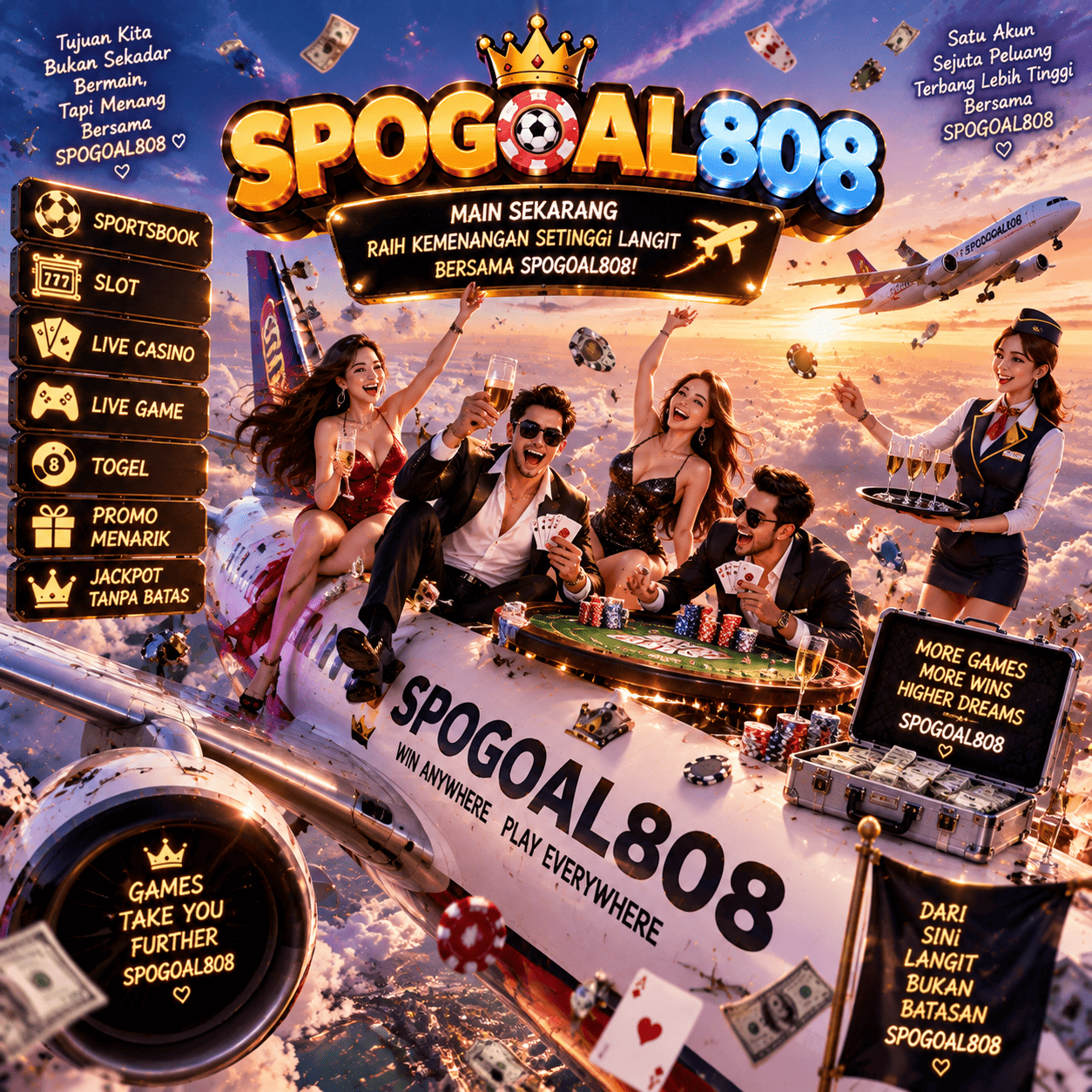 Banner SPOGOAL808 Cyber Blue